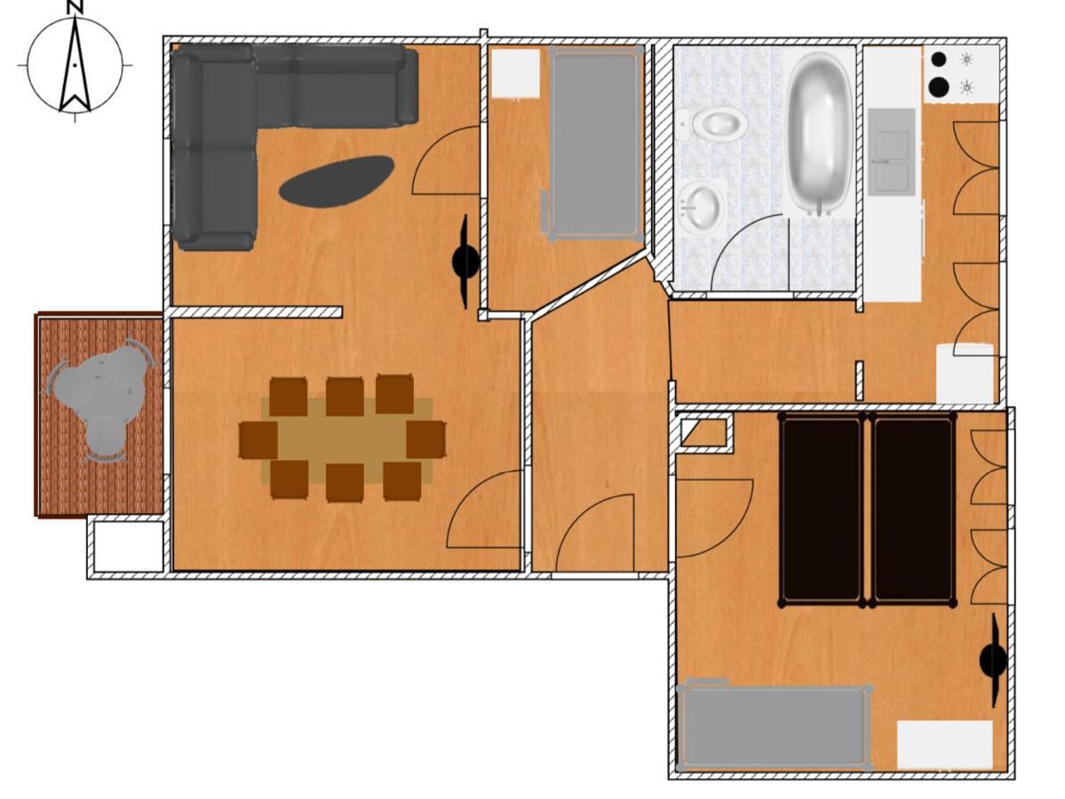 Jena City Apartment, Balkon, Sonnig, Wifi, Parkplaetze, Naehe Zentrum Bagian luar foto