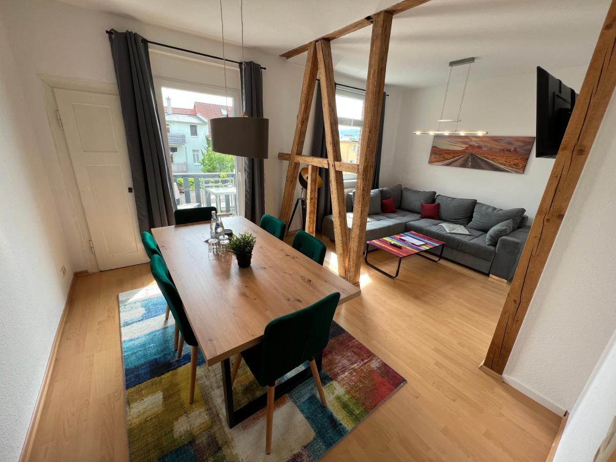 Jena City Apartment, Balkon, Sonnig, Wifi, Parkplaetze, Naehe Zentrum Bagian luar foto