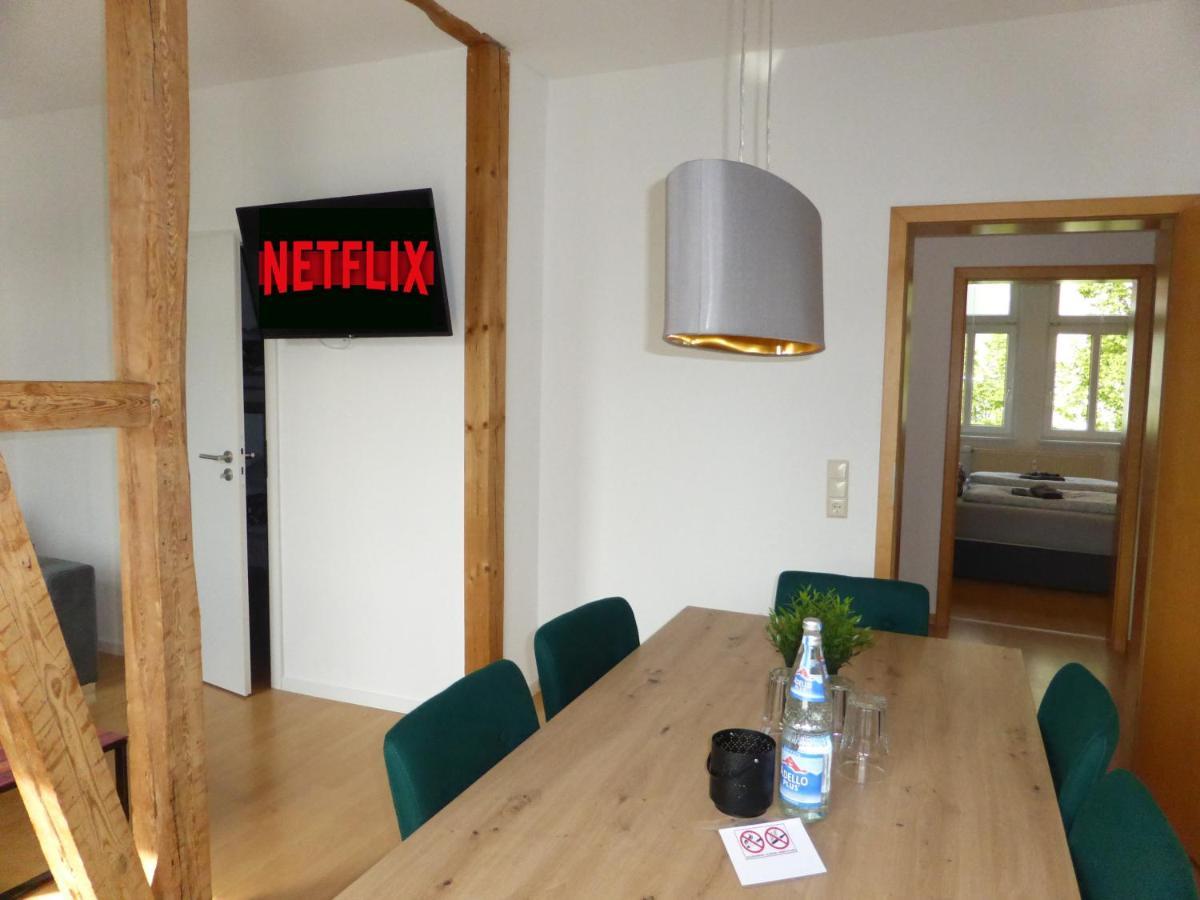 Jena City Apartment, Balkon, Sonnig, Wifi, Parkplaetze, Naehe Zentrum Bagian luar foto