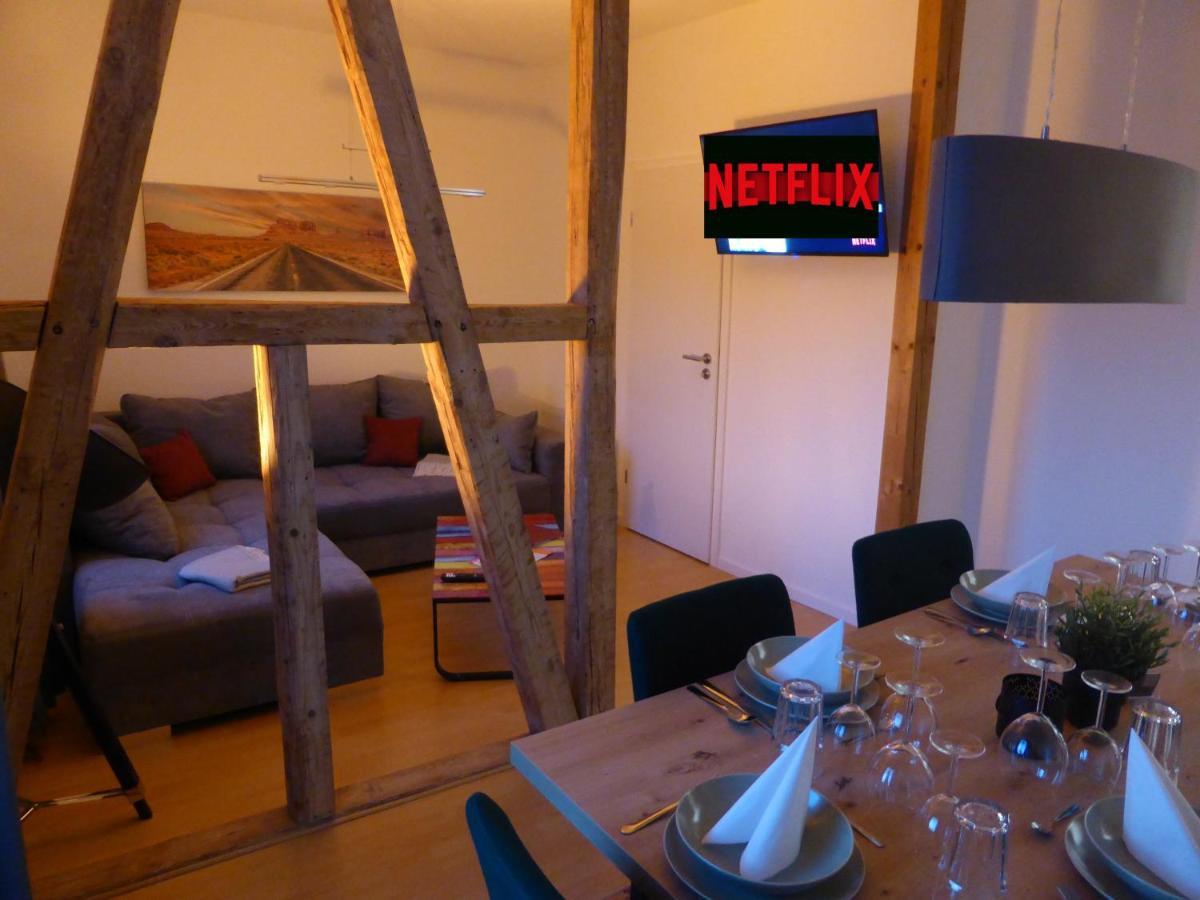 Jena City Apartment, Balkon, Sonnig, Wifi, Parkplaetze, Naehe Zentrum Bagian luar foto