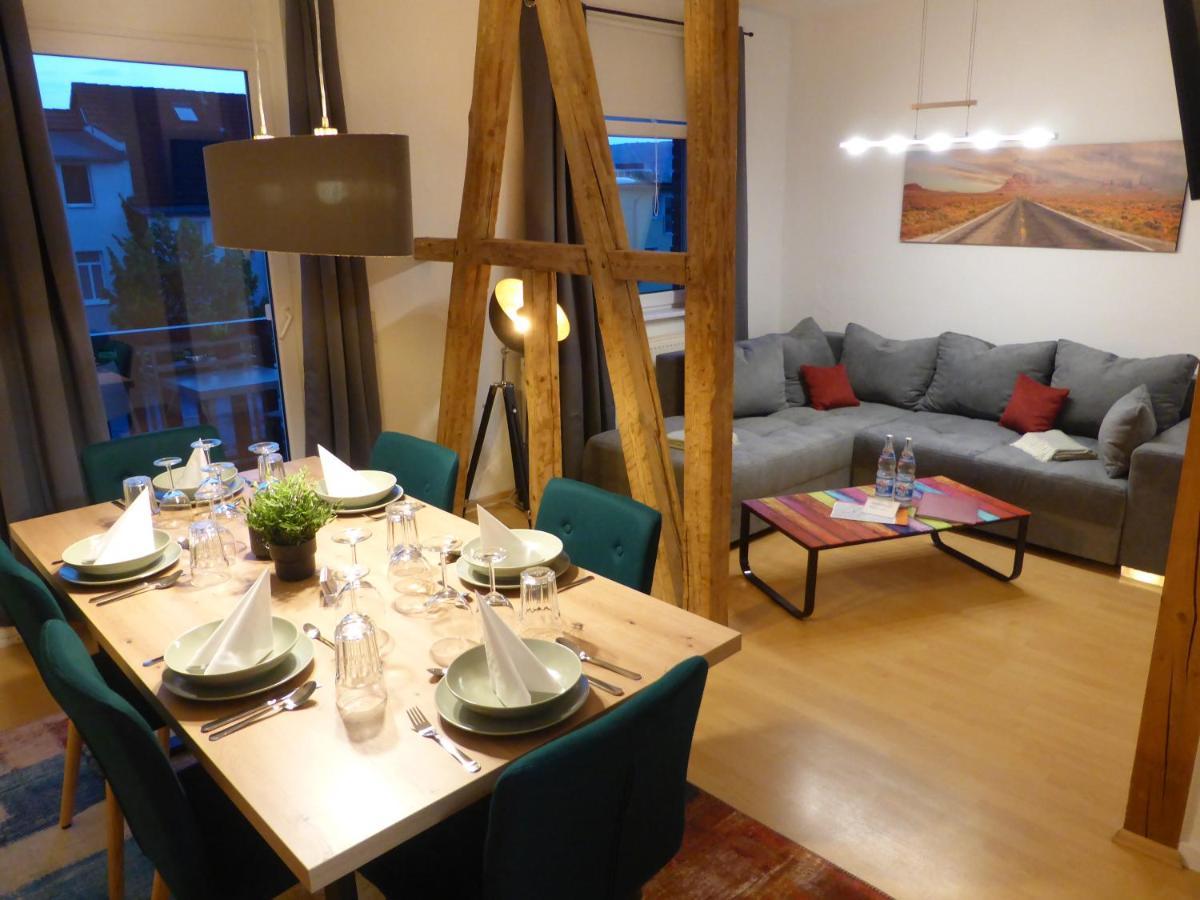 Jena City Apartment, Balkon, Sonnig, Wifi, Parkplaetze, Naehe Zentrum Bagian luar foto